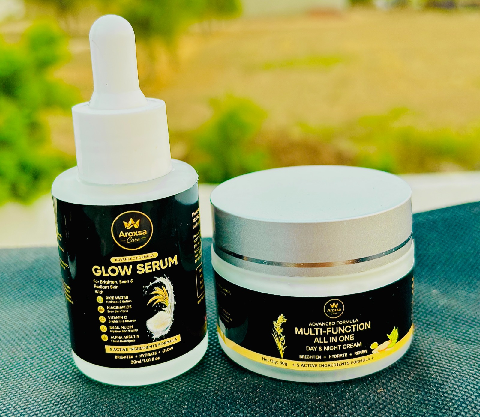 Aroxsa Care Glow Serum & Aroxsa Care Multi-Function Day & Night Cream Combo Pack