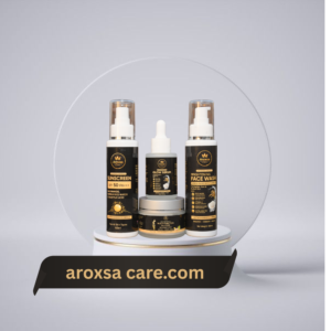 4 step Korean glass skin routine active ingredients skincare kit, complete skincare routine, Aroxsa Care products